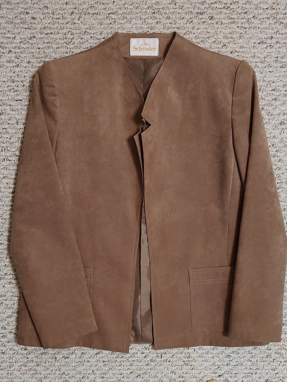 Abe Schrader Microsuede Jacket, Size 12